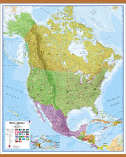 CT00018_L_CWDHB - North America Wall Map Political