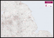 UK00035_L_LBDBL - Northern England and the Midlands Postcode District Map