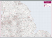 UK00035_L_LAMHB - Northern England and the Midlands Postcode District Map