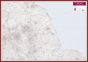 UK00035_L_LBDOK - Northern England and the Midlands Postcode District Map