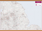 UK00035_L_LWDHB - Northern England and the Midlands Postcode District Map