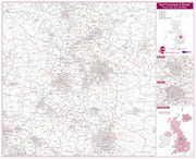 UK00781_L_LAMIN - Nottingham and Derby Postcode Sector Map