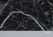 LS01556_4_MATTP - Paris City Street Map Print Charcoal
