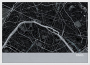 LS01556_4_WDWHI - Paris City Street Map Print Charcoal