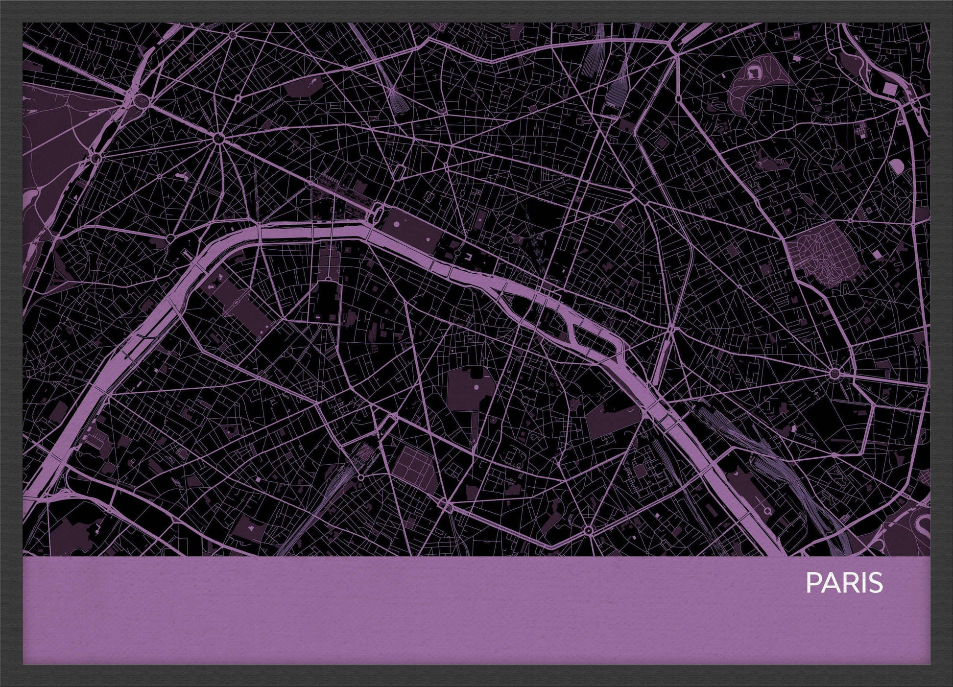 LS01557_3_WDBLA - Paris City Street Map Print Mauve