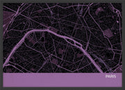 LS01557_S_WDBLA - Paris City Street Map Print Mauve