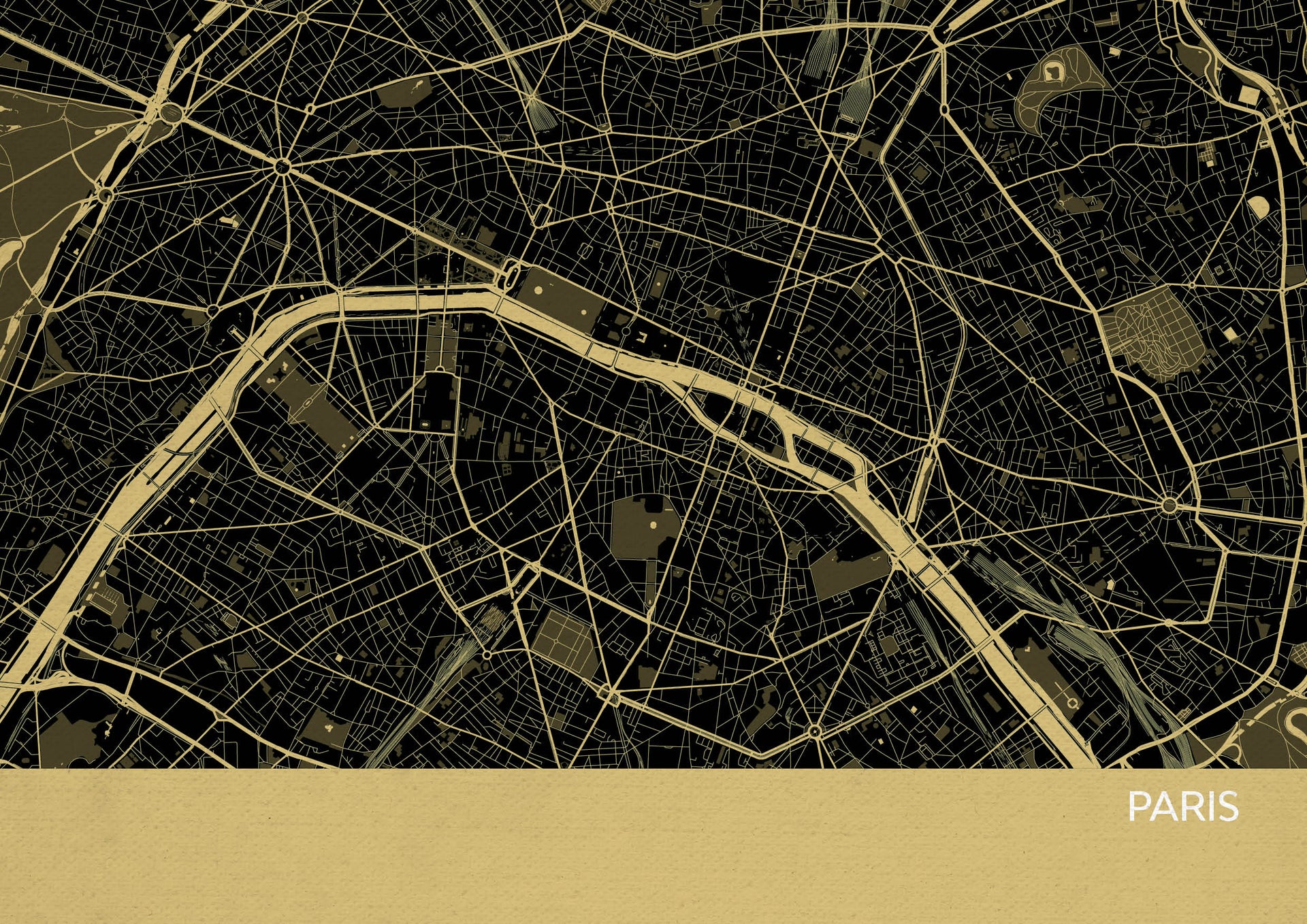 LS01566_4_MATTP Paris City Street Map Print Straw