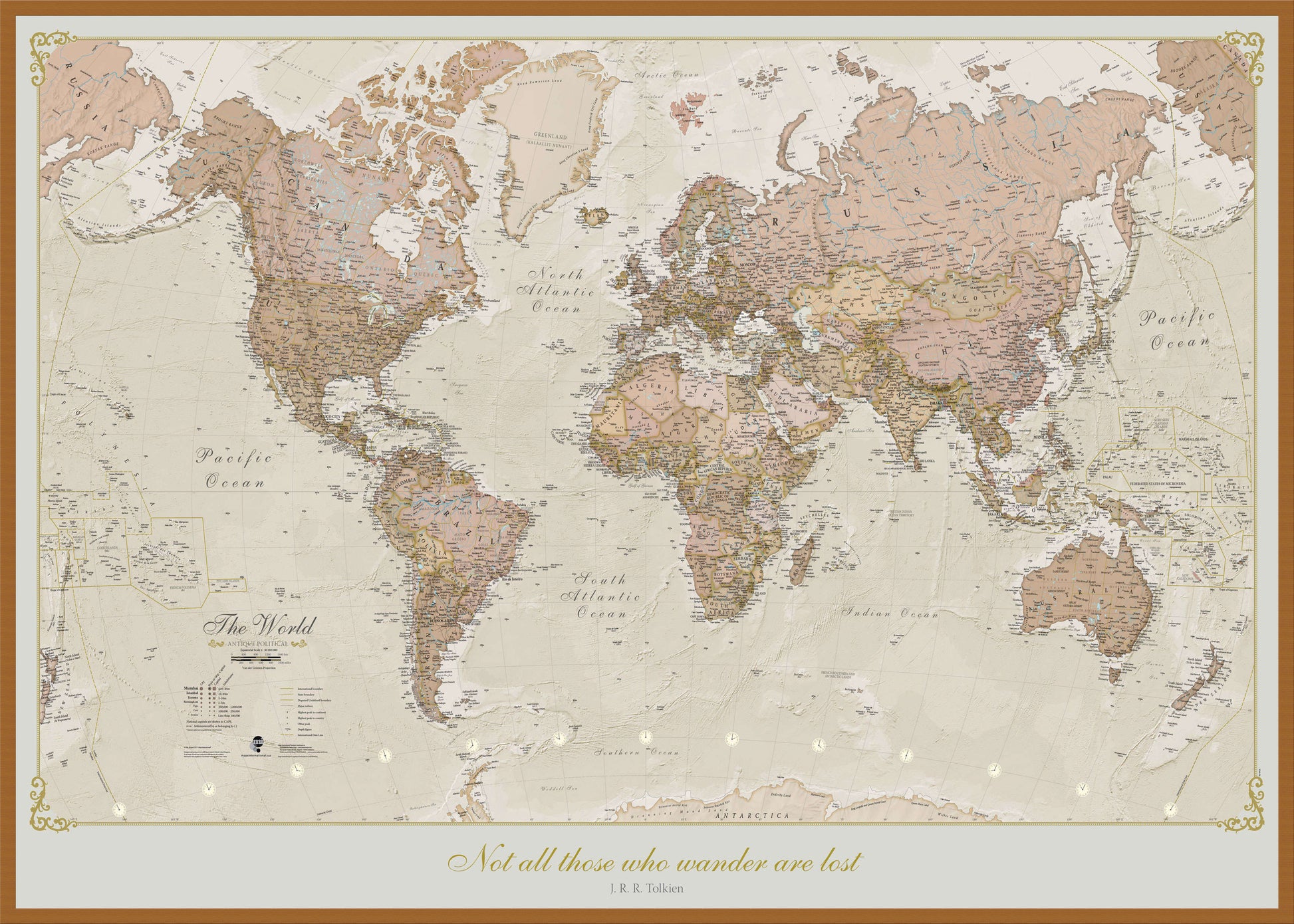PS01164_L_WDTEA - Personalised Antique World Map