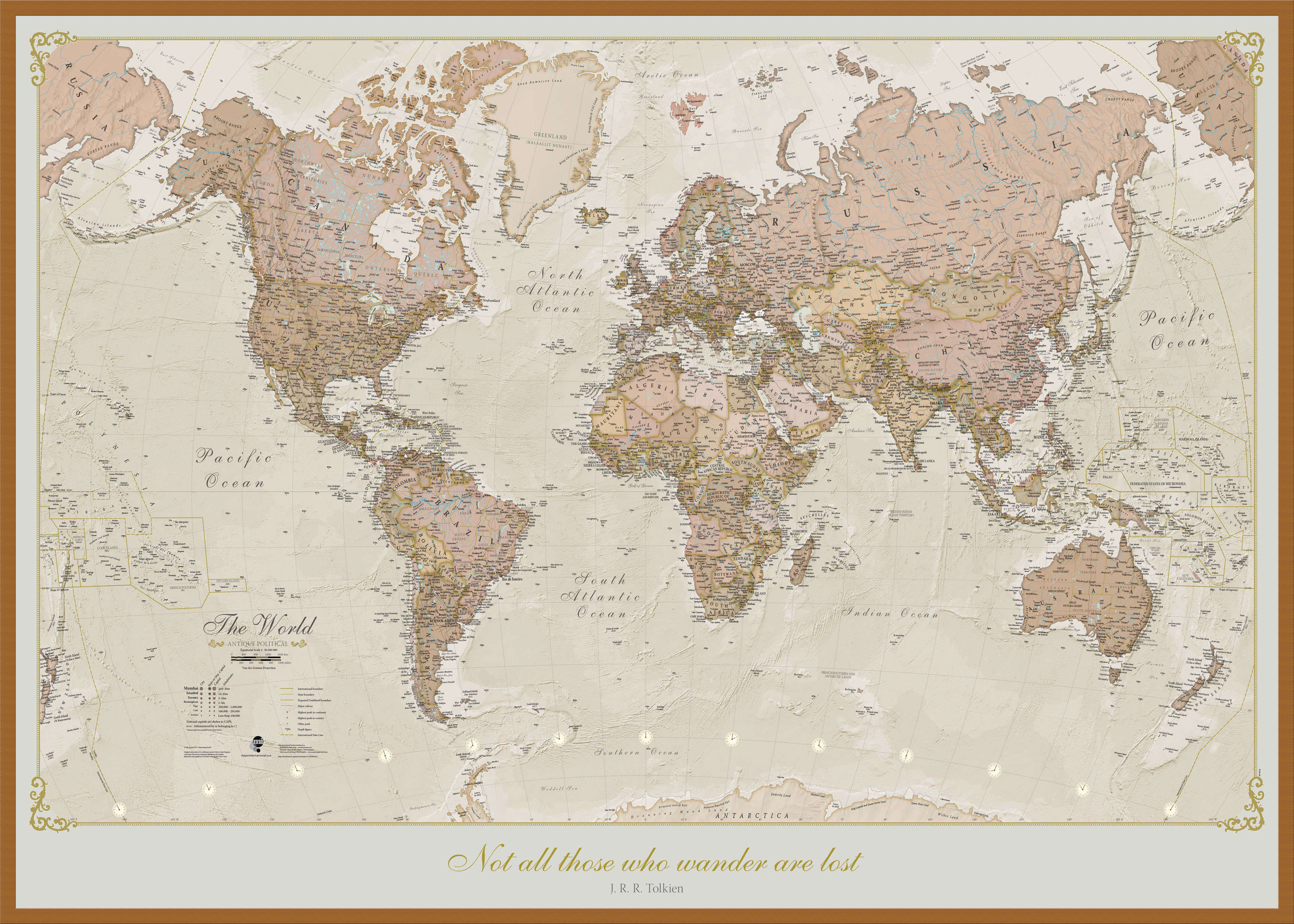 PS01164_L_WDTEA - Personalised Antique World Map