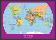 PS01426_M_BWBLA - Personalised Child's World Map