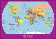 PS01426_L_LMBRD - Personalised Child's World Map