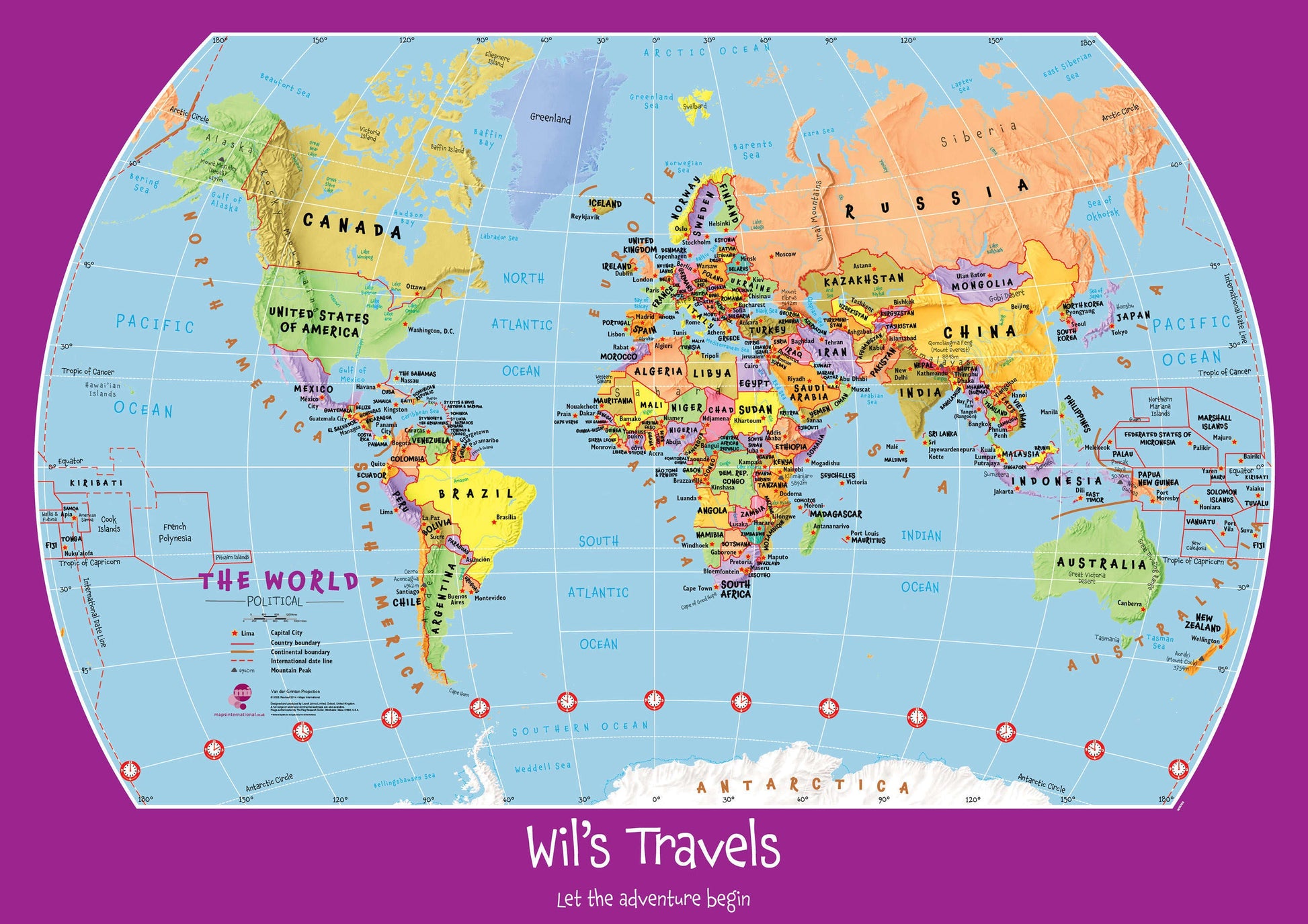 PS01426_L_CANRL - Personalised Child's World Map