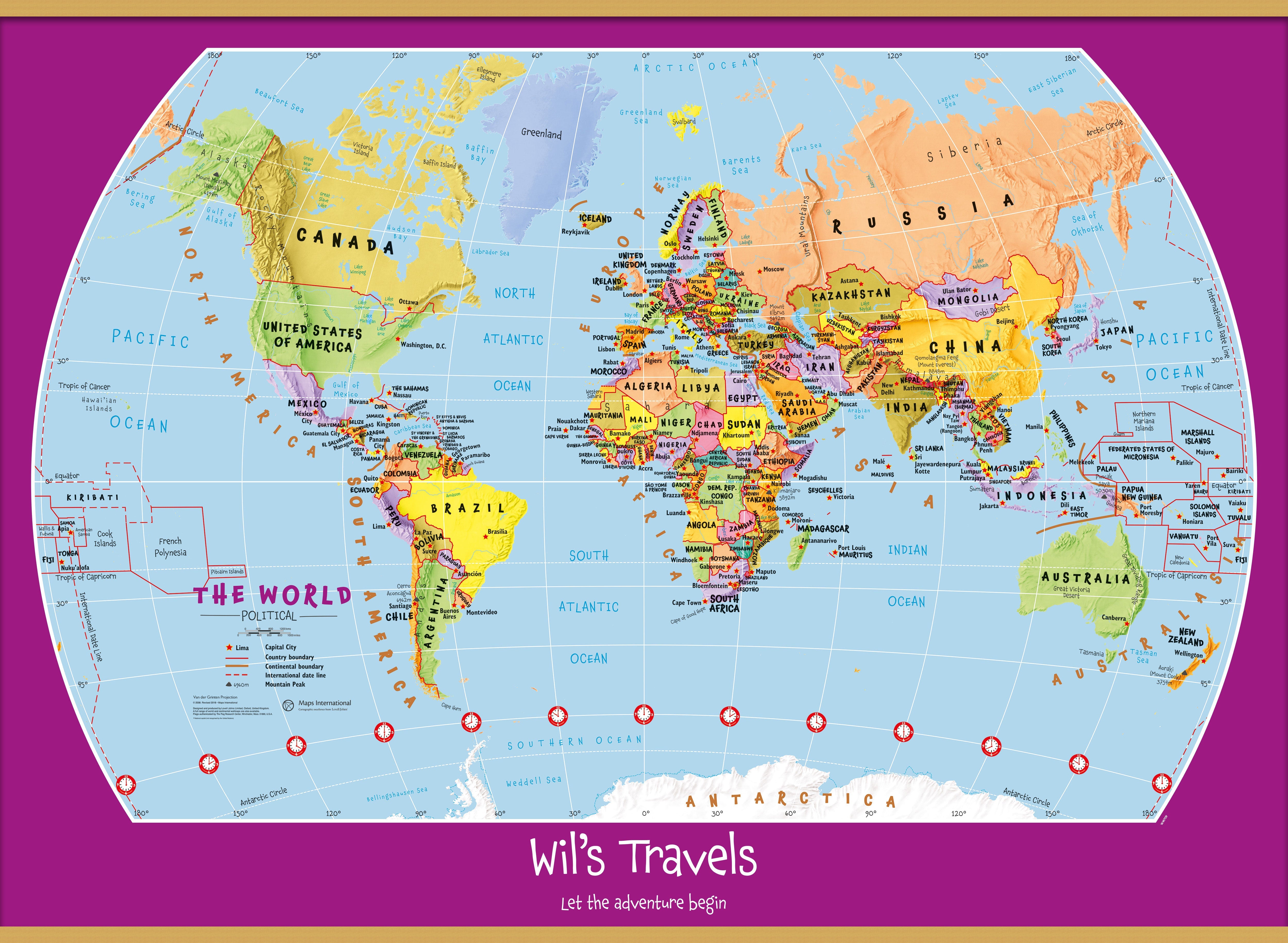 PS01426_L_LWDHB - Personalised Child's World Map