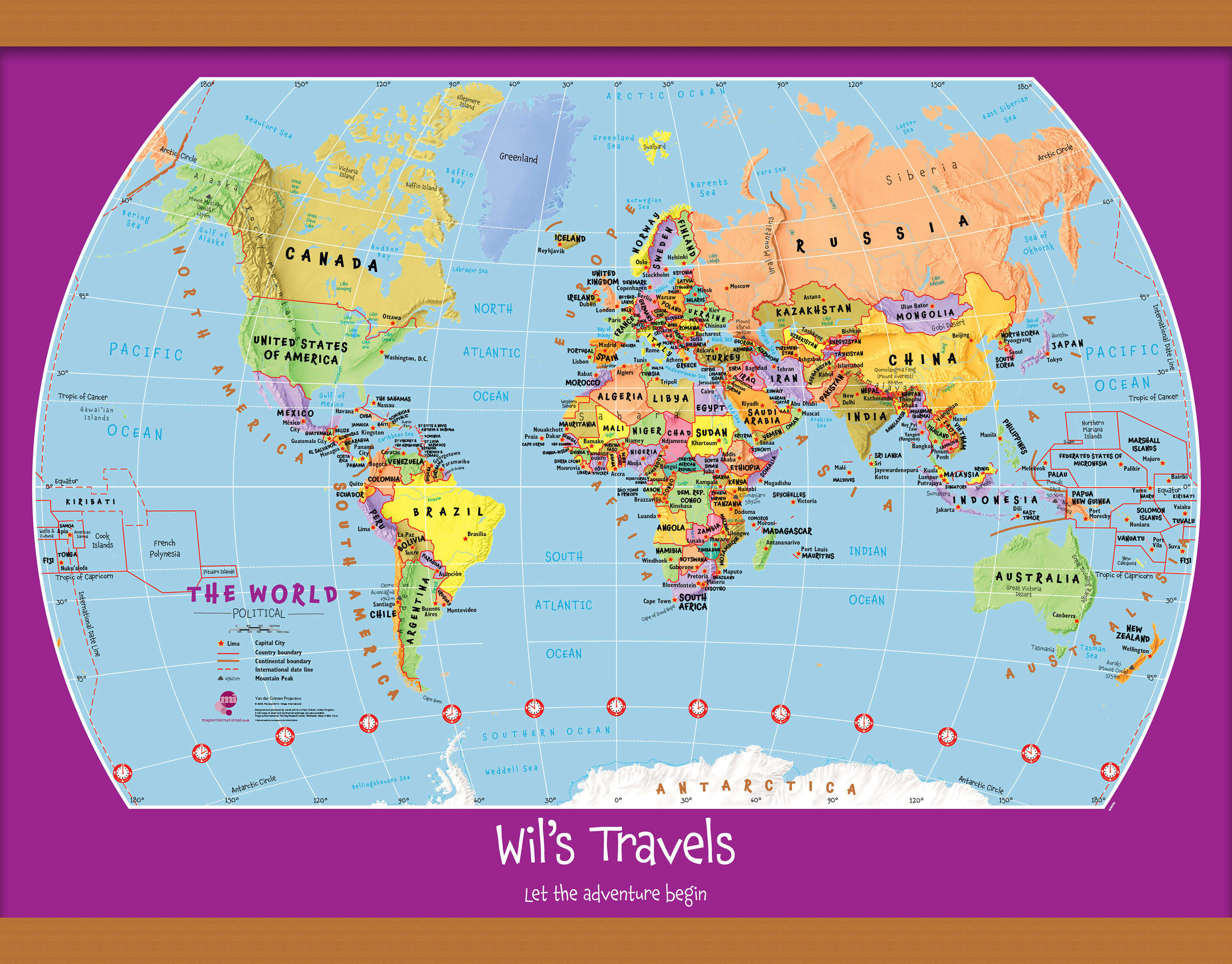 PS01426_M_CWDHB - Personalised Child's World Map