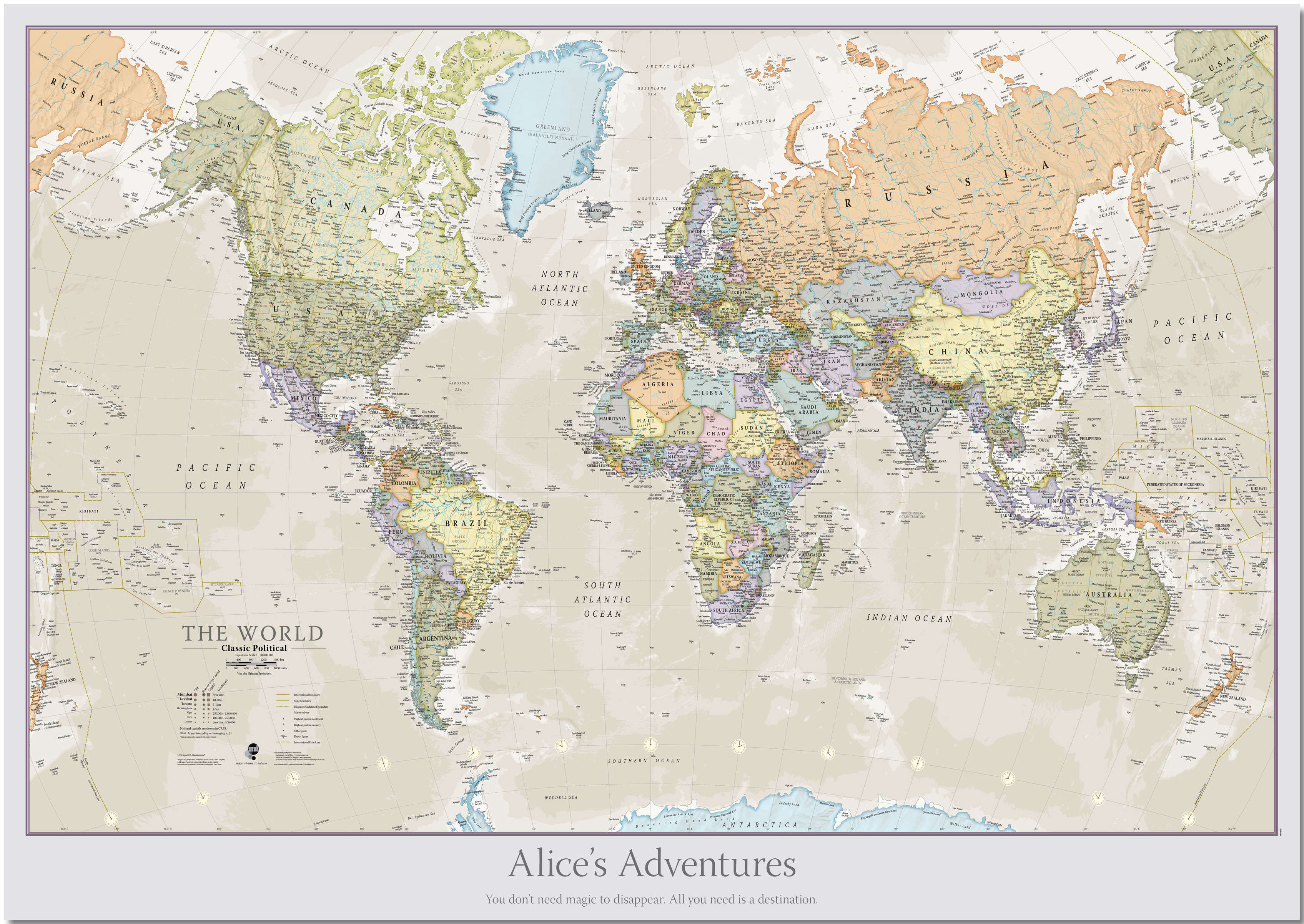 PS01192_H_LMBRD - Personalised Classic World Map