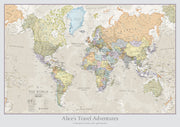 PS01192_S_PAPER - Personalised Classic World Map