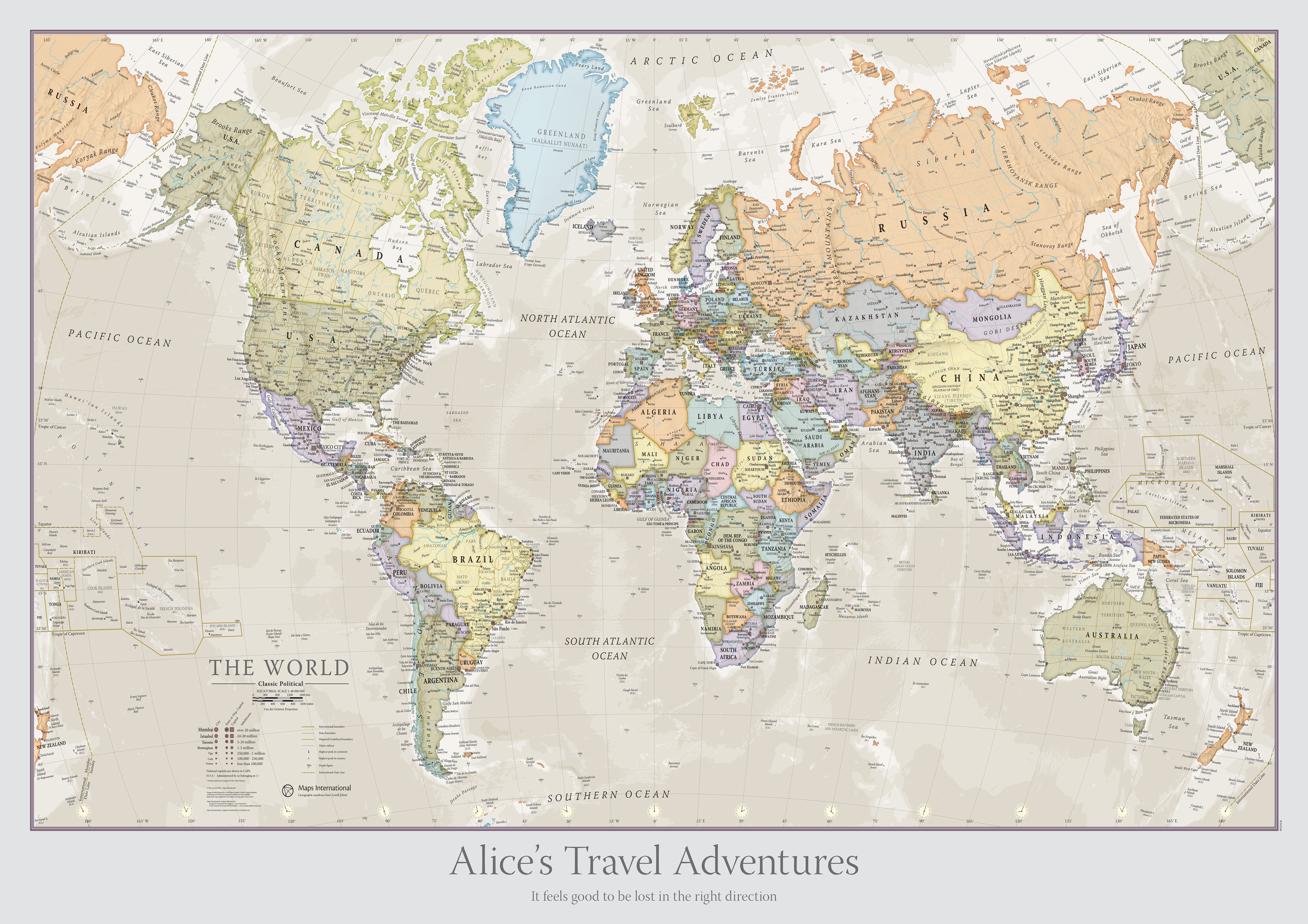 PS01192_S_PAPER - Personalised Classic World Map