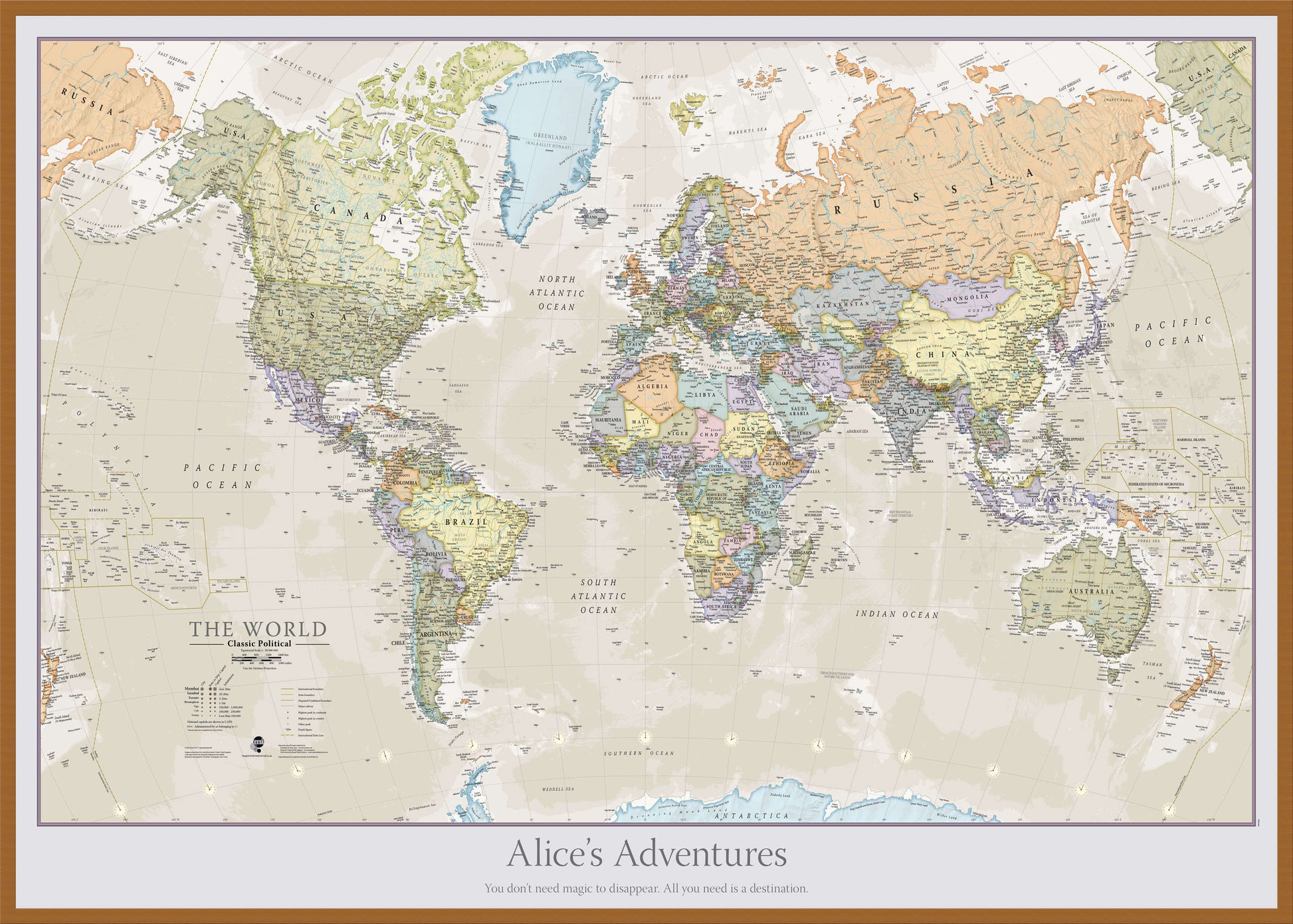 PS01192_L_LBWTE - Personalised Classic World Map