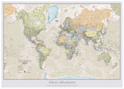 PS01192_L_WDWHI - Personalised Classic World Map