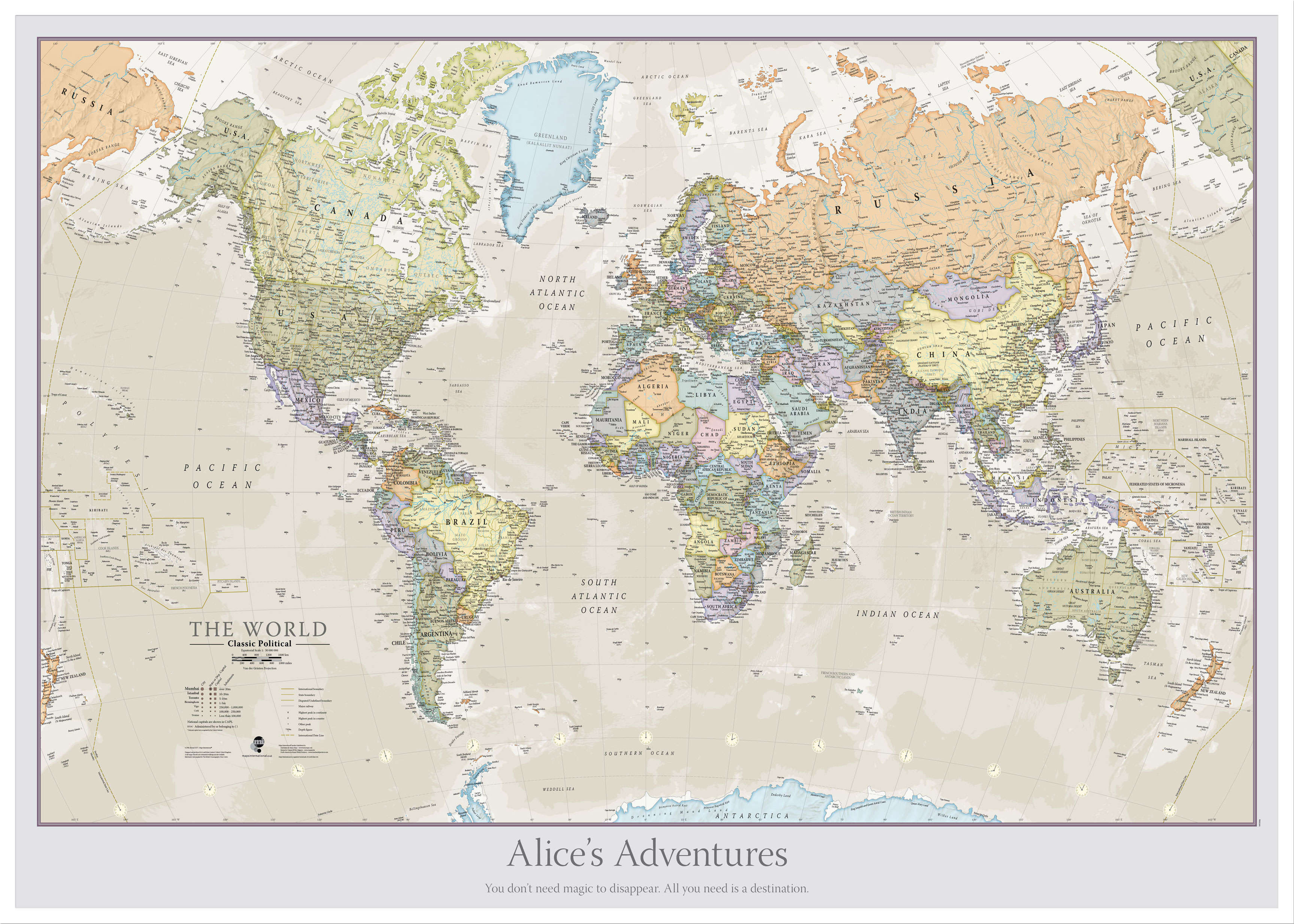 PS01192_L_WDWHI - Personalised Classic World Map