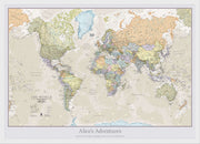 PS01192_S_WDWHI - Personalised Classic World Map