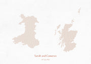 PS01602_3_MATTP - Personalised Country Name Text Map Print - Burnt Orange