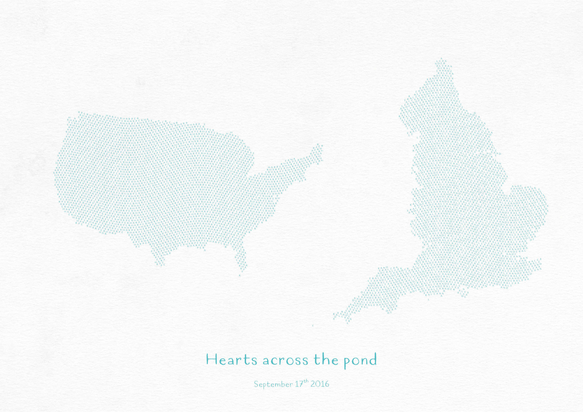 PS01605_3_MATTP - Personalised Country Name Text Map Print - Turquoise