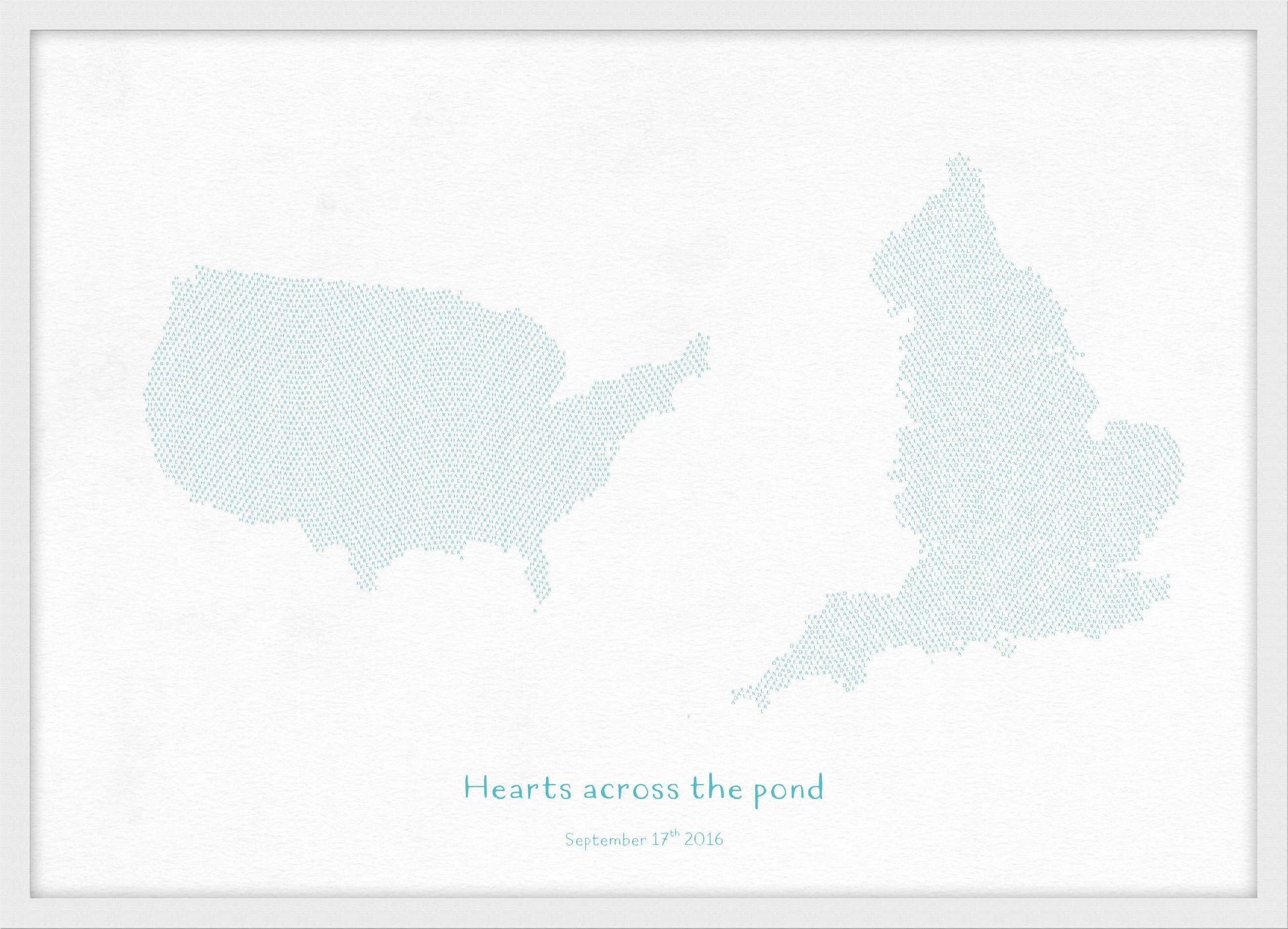 PS01605_3_WDWHI - Personalised Country Name Text Map Print - Turquoise