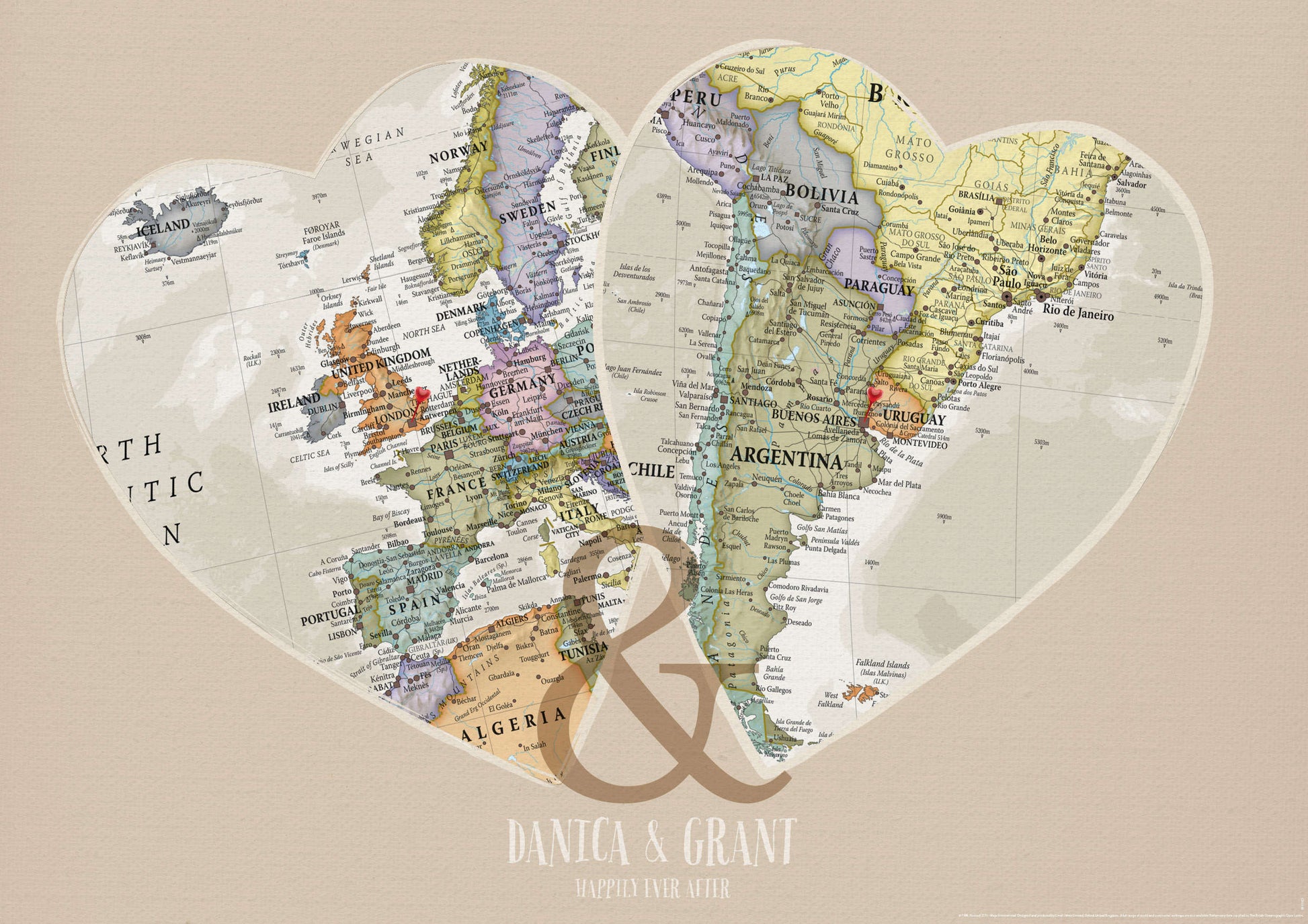 PS01166_3_MATTP - Personalised Location Map Hearts Print