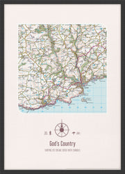 PS01598_3_WDBLA - Personalised Postcode Map Print