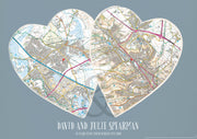 PS00866_3_MATTP - Personalised Postcodes Couples Print