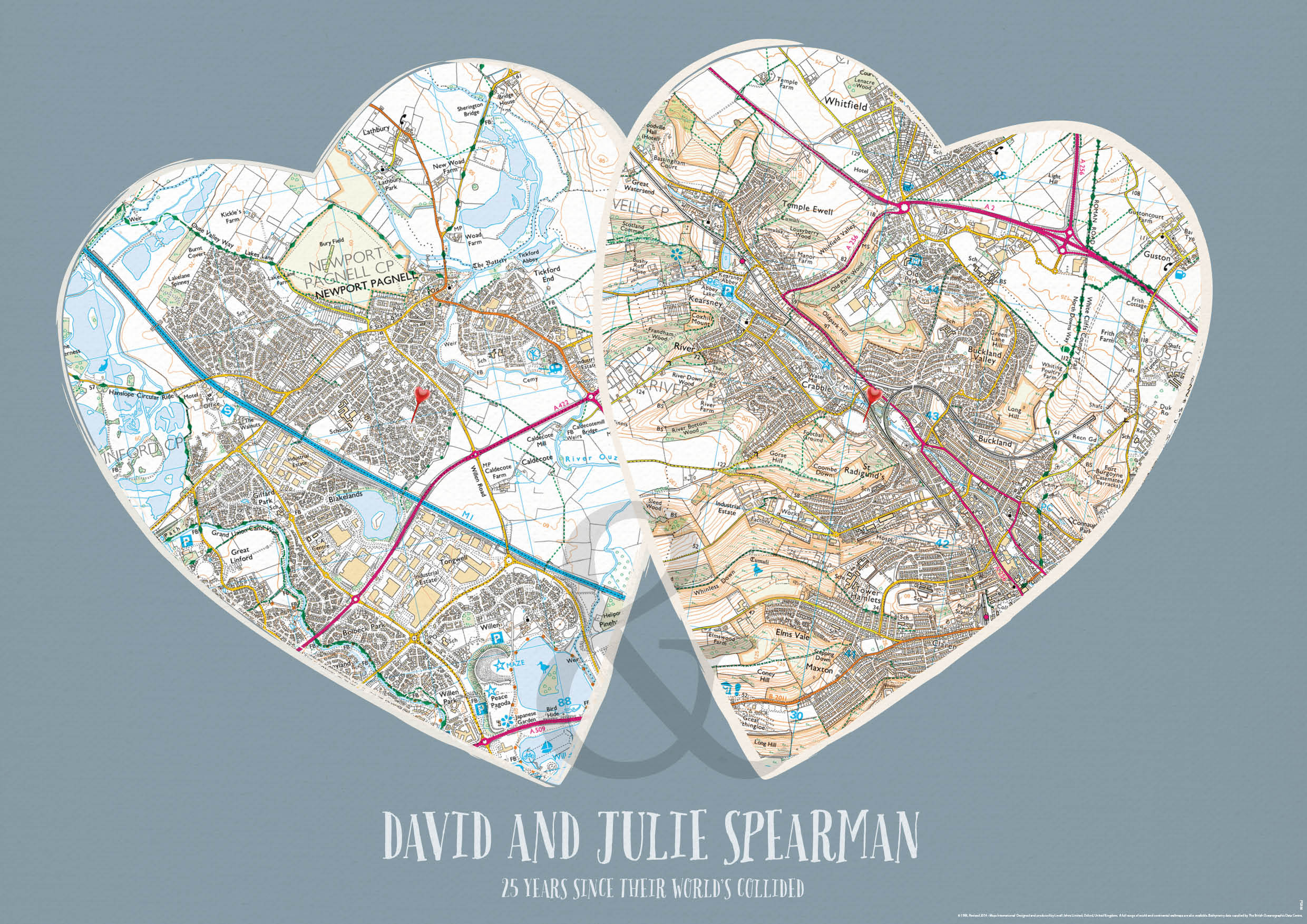 PS00866_3_MATTP - Personalised Postcodes Couples Print
