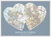 PS00866_3_WDWHI - Personalised Postcodes Couples Print