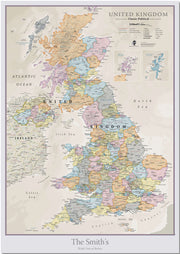 PS01636_H_LMBRD - Personalised UK Classic Wall Map