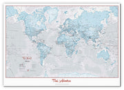 PS01226_M_CANVA - Personalised World Is Art - Wall Map Aqua