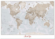 PS00275_L_LMBRD - Personalised World Is Art - Wall Map Neutral