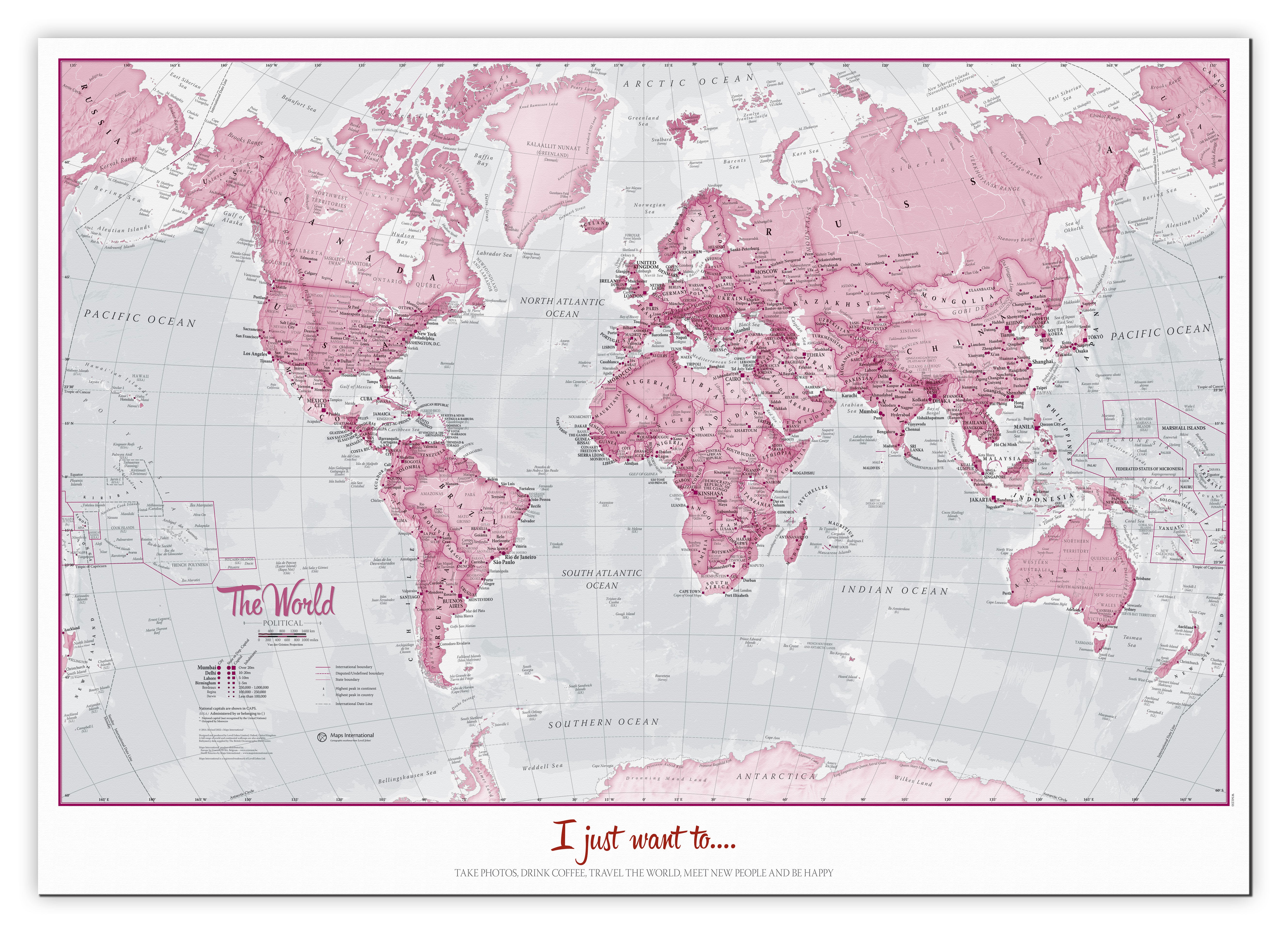 PS00273_H_CANVA - Personalised World Is Art - Wall Map Pink