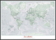 PS01227_L_LBWBL - Personalised World Is Art - Wall Map Rustic