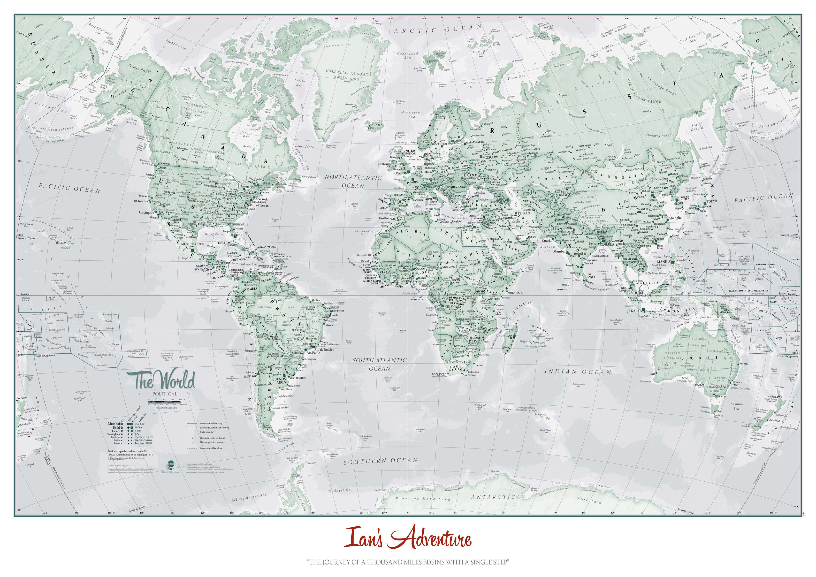 PS01227_L_CANRL - Personalised World Is Art - Wall Map Rustic