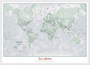 PS01227_S_WDWHI - Personalised World Is Art - Wall Map Rustic