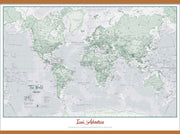 PS01227_H_CWDHB - Personalised World Is Art - Wall Map Rustic