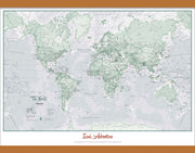 PS01227_M_CWDHB - Personalised World Is Art - Wall Map Rustic