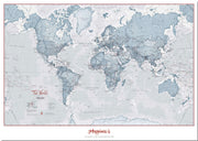 PS01225_H_LMBRD - Personalised World Is Art - Wall Map Teal