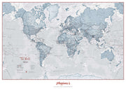 PS01225_H_CANRL - Personalised World Is Art - Wall Map Teal
