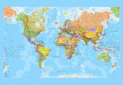 WP00668_X_WPSAM - Political World Map Wallpaper