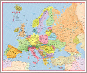 CT00630_H_MGFAL - Primary Europe Wall Map Political