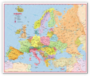 CT00630_L_CANVA - Primary Europe Wall Map Political