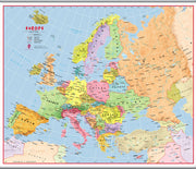 CT00630_H_LAMHB - Primary Europe Wall Map Political