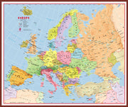 CT00630_L_LBDOK - Primary Europe Wall Map Political