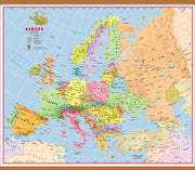 CT00630_L_CWDHB - Primary Europe Wall Map Political